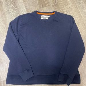 Tory Burch Navy Sweatshirt - Size XL - Preowned